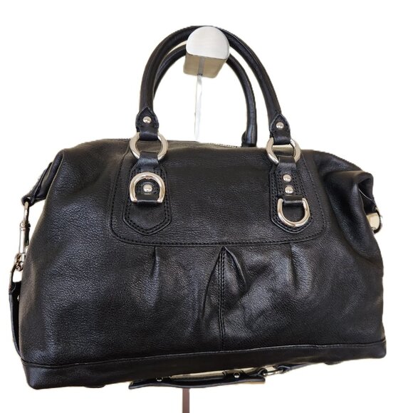 Euc Coach Ashley Black Leather Shoulder Bag Handbag - Picture 3 of 12